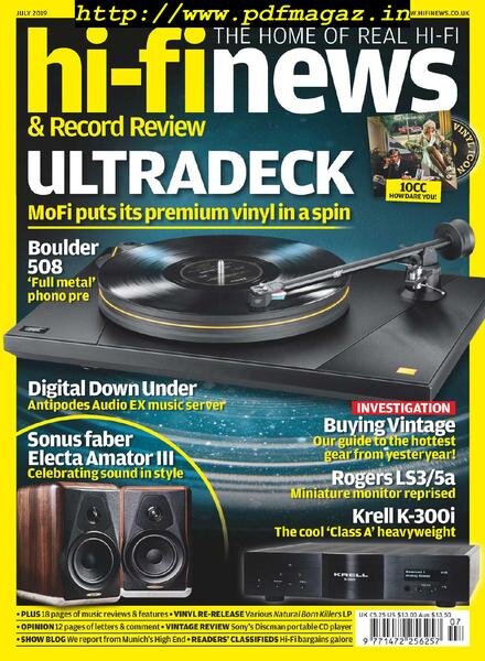 Hi-Fi News – July 2019 Cover