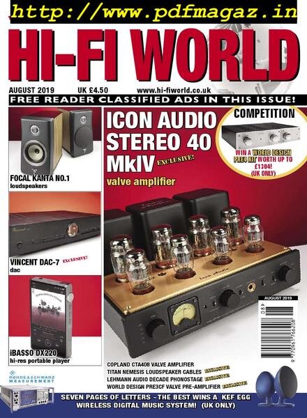 Hi-Fi World – August 2019 Cover