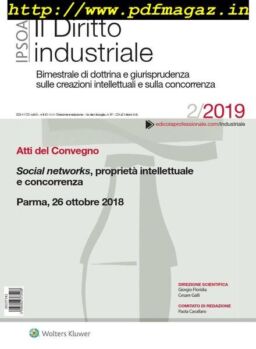 Il Diritto Industriale – Febbraio 2019