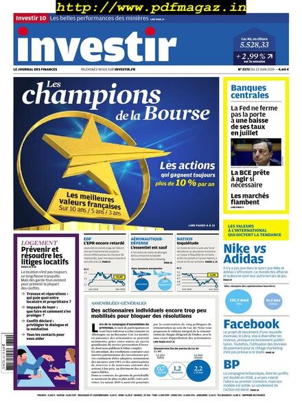 Investir – 22 Juin 2019 Cover