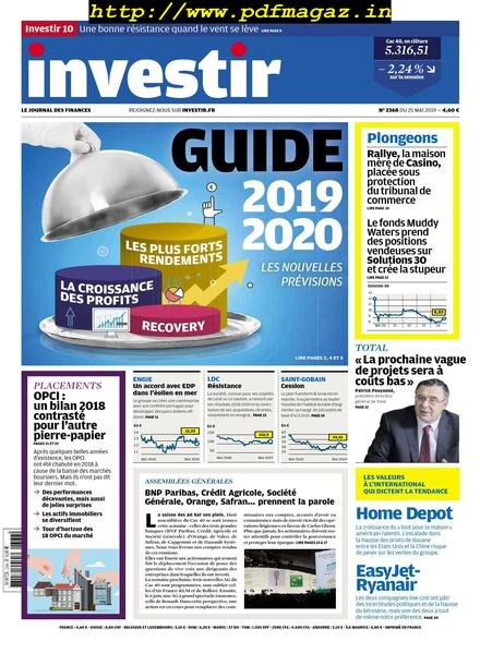 Investir – 25 Mai 2019 Cover