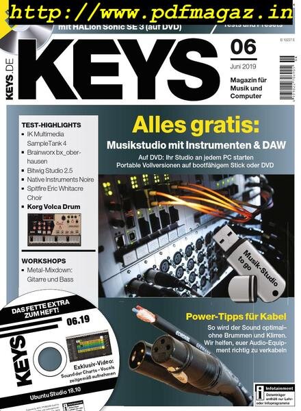Keys – Juni 2019 Cover