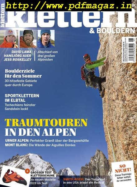 klettern – Juni 2019 Cover