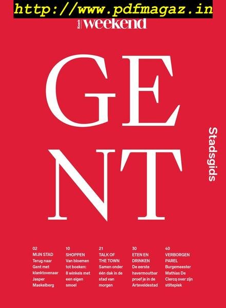 Knack Weekend – Stadsgids Gent – Mai 2019 Cover