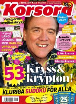 Korsord – 17 juni 2019
