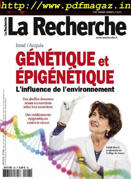 La Recherche – Juin 2019 Cover