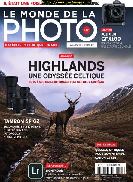 Le monde de la photo – Juillet 2019 Cover