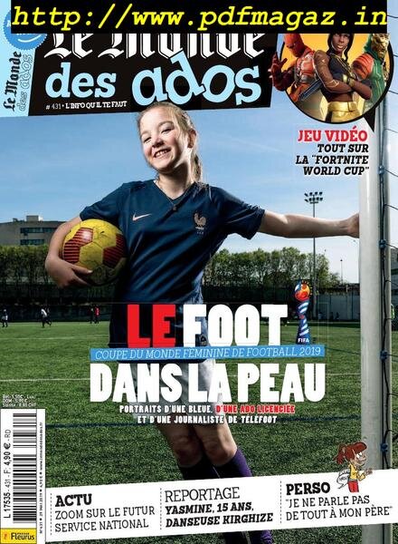 Le Monde des Ados – 29 mai 2019 Cover