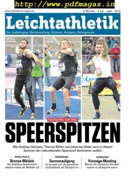 Leichtathletik – 15 Mai 2019