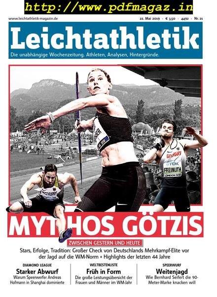 Leichtathletik – 22 Mai 2019 Cover