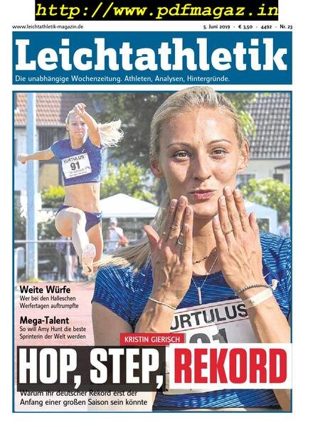 Leichtathletik – 5 Juni 2019 Cover