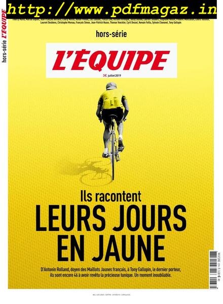 L’equipe – Hors-Serie – Juillet 2019 Cover