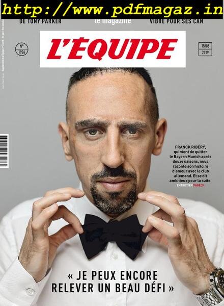 L’Equipe Magazine – 15 Juin 2019 Cover