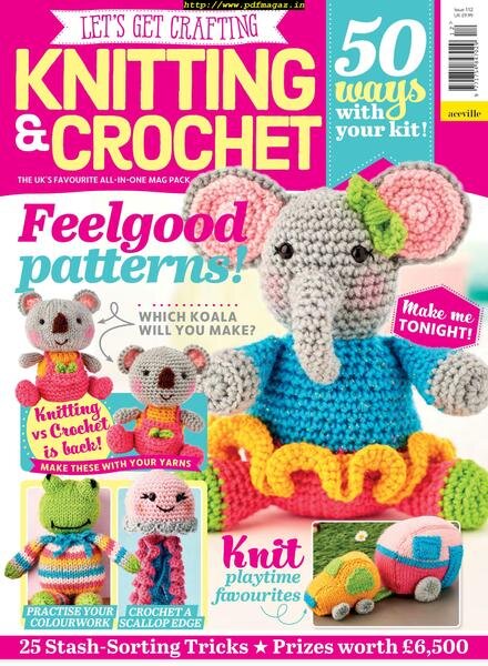 Let’s Get Crafting Knitting & Crochet – August 2019 Cover