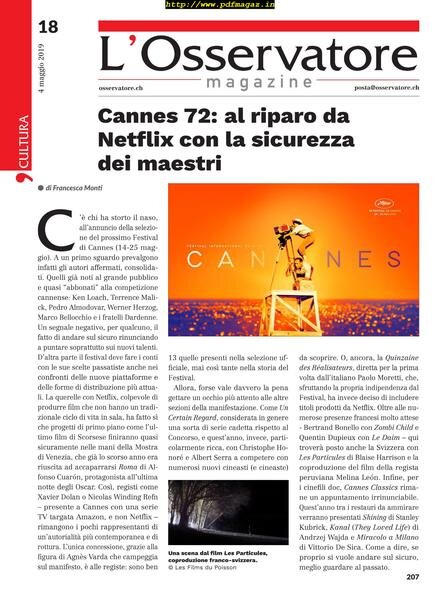 L’Osservatore – 04 maggio 2019 Cover