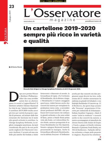 L’Osservatore – 08 giugno 2019 Cover