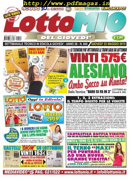 Lottomio del Giovedi – 23 Maggio 2019 Cover