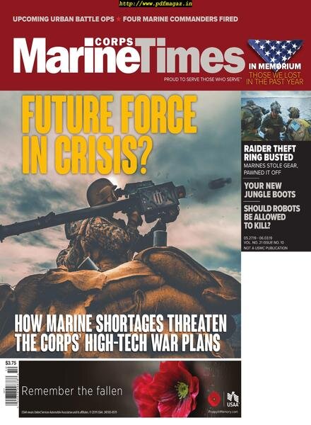 Marine Corps Times – May 2019 Cover