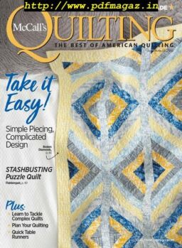 McCall’s Quilting – July-August 2019