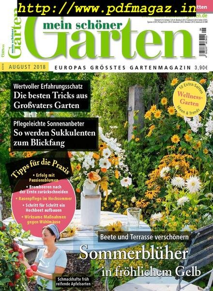 Mein schOner Garten – August 2018 Cover