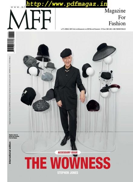 MFF Magazine For Fashion – Aprile 2019 Cover