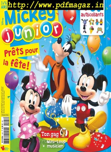 Mickey Junior – juin 2019 Cover