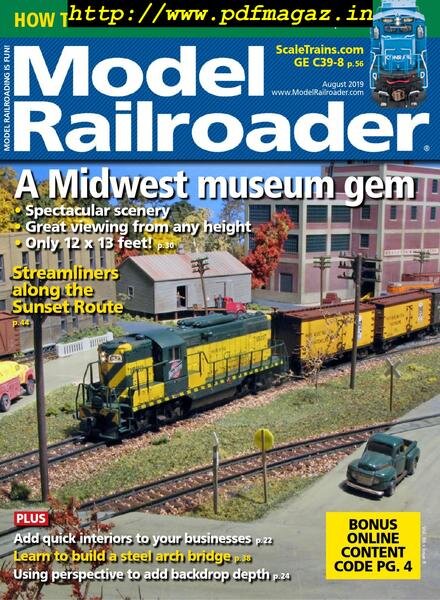 Model Railroader – August 2019 Cover