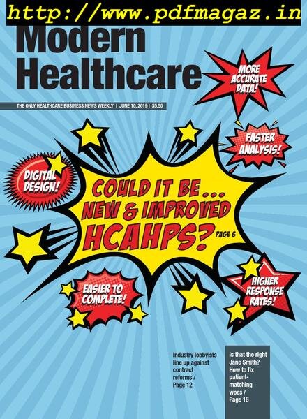 Modern Healthcare – June 10, 2019 Cover
