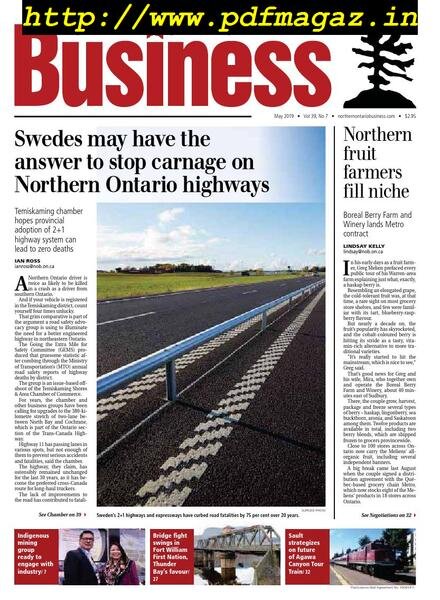 Northern Ontario Business – May 2019 Cover