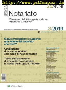 Notariato – Marzo 2019