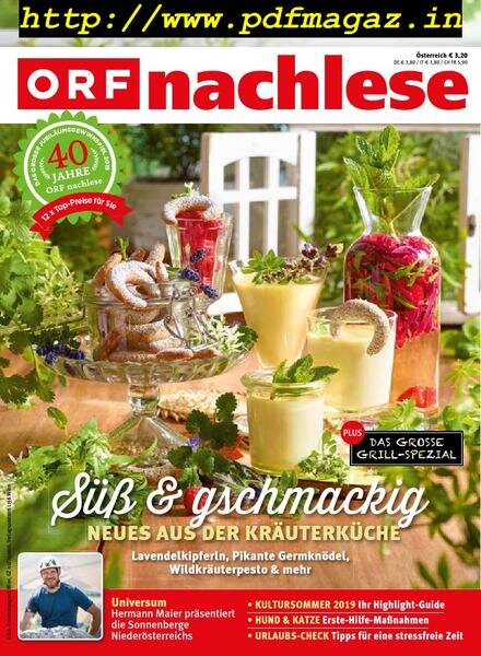 ORF nachlese – Juni 2019 Cover