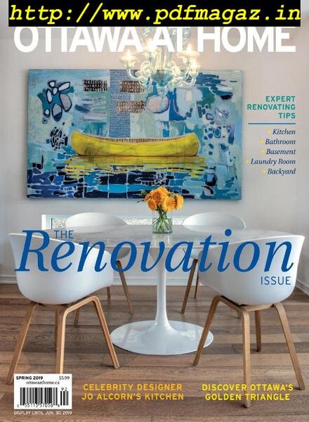 Ottawa At Home – Spring 2019 Cover