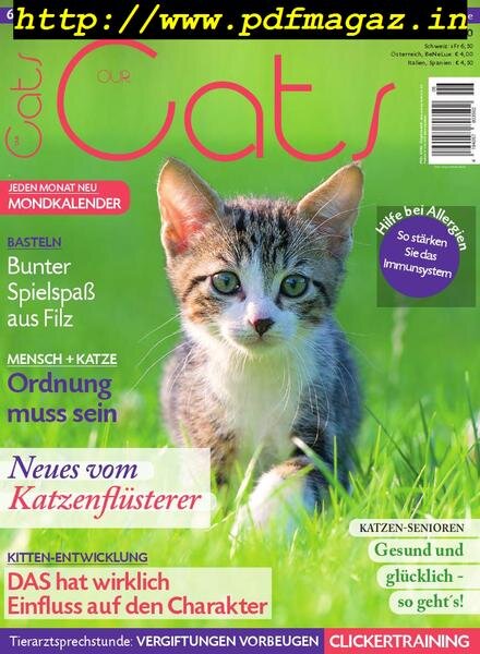 Our Cats – Juni 2019 Cover