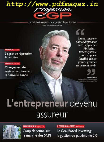 Profession CGP – juin 2019 Cover