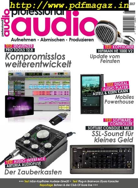 Professional Audio – August 2017 Cover