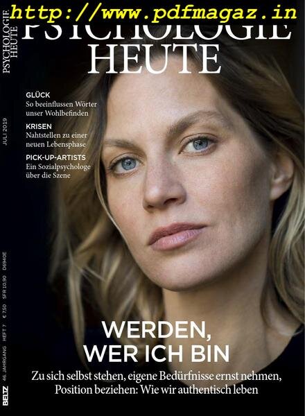 Psychologie Heute – Juli 2019 Cover