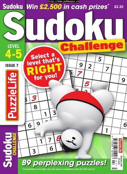 PuzzleLife Sudoku Challenge – May 2019 Cover