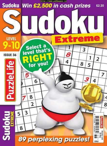 PuzzleLife Sudoku Extreme – May 2019 Cover