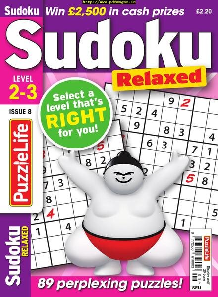 PuzzleLife Sudoku Relaxed – May 2019 Cover