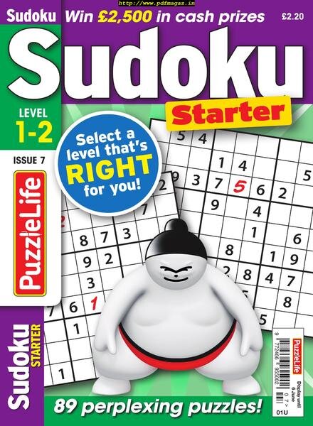 PuzzleLife Sudoku Starter – May 2019 Cover