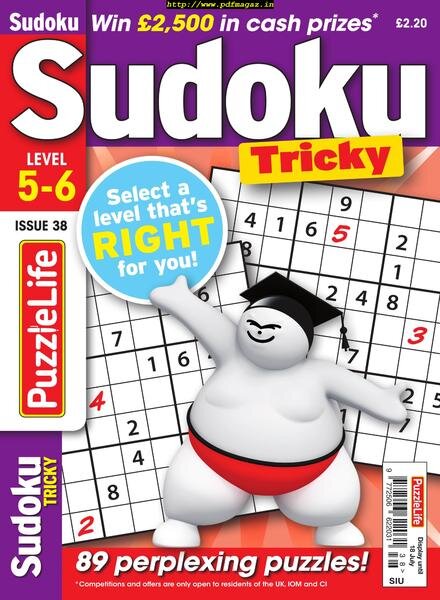PuzzleLife Sudoku Tricky – June 2019 Cover