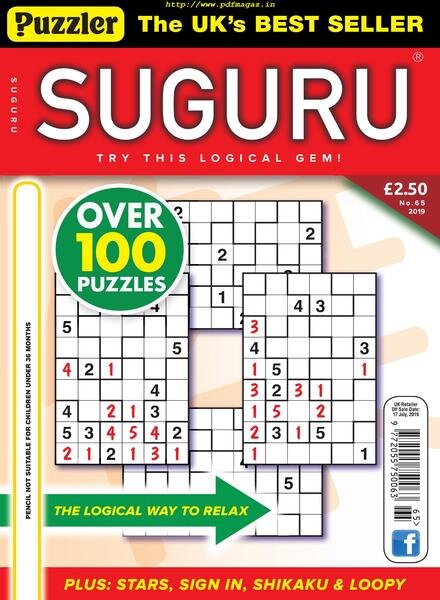 Puzzler Suguru – June 2019 Cover