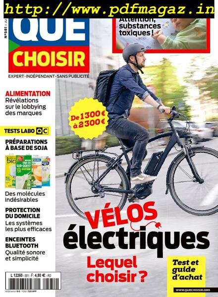 Que choisir – Juin 2019 Cover