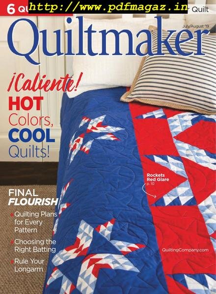 Quiltmaker – July 2019 Cover