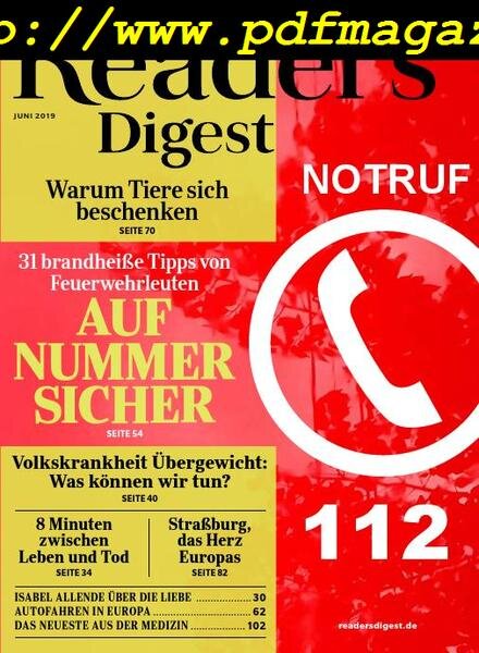 Reader’s Digest Germany – Juni 2019 Cover