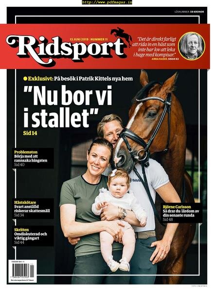 Ridsport – 13 juni 2019 Cover