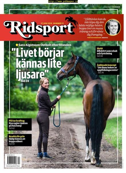 Ridsport – 27 juni 2019 Cover