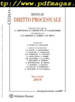 Rivista di Diritto Processuale – Febbraio 2019