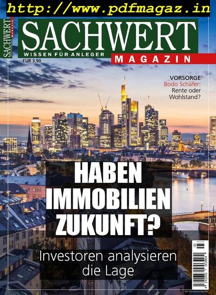 Sachwert Magazin – Mai 2019 Cover