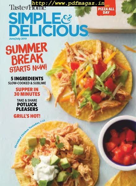 Simple & Delicious – June-July 2019 Cover